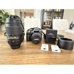 Nikon D5300 24.2 MP DSLR Camera with 18-55mm and 70-300mm Lenses